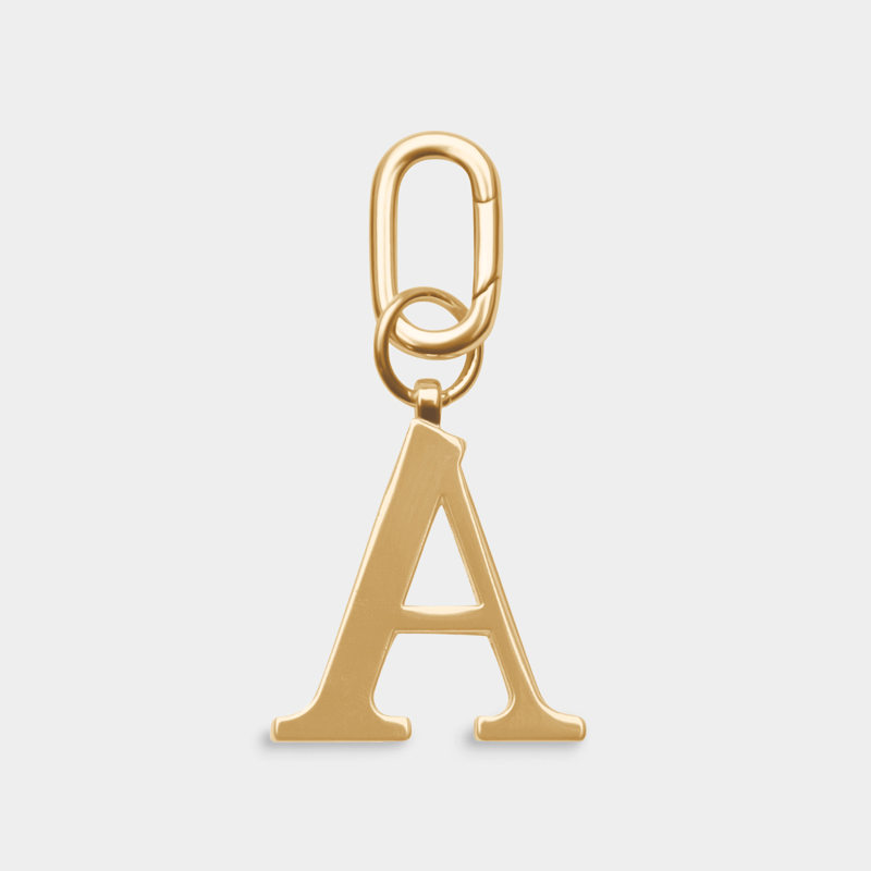 Alphabet Gold Letter Keyrings - JLR London