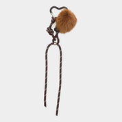 Pom Pom Rope Charm - Chocolate - JLR London