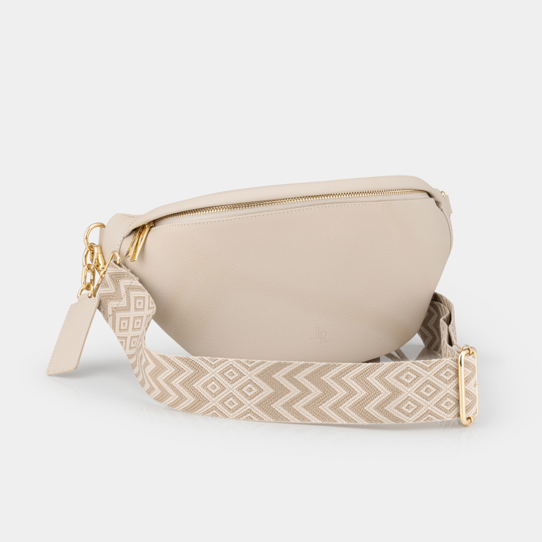 Hampstead Luxe Leather Sling Bag - Ecru - JLR London
