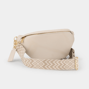 Hampstead Luxe Leather Sling Bag - Ecru - JLR London
