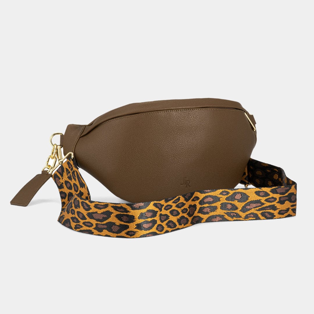 Hampstead Luxe Leather Sling Bag - Chocolate Brown - JLR London