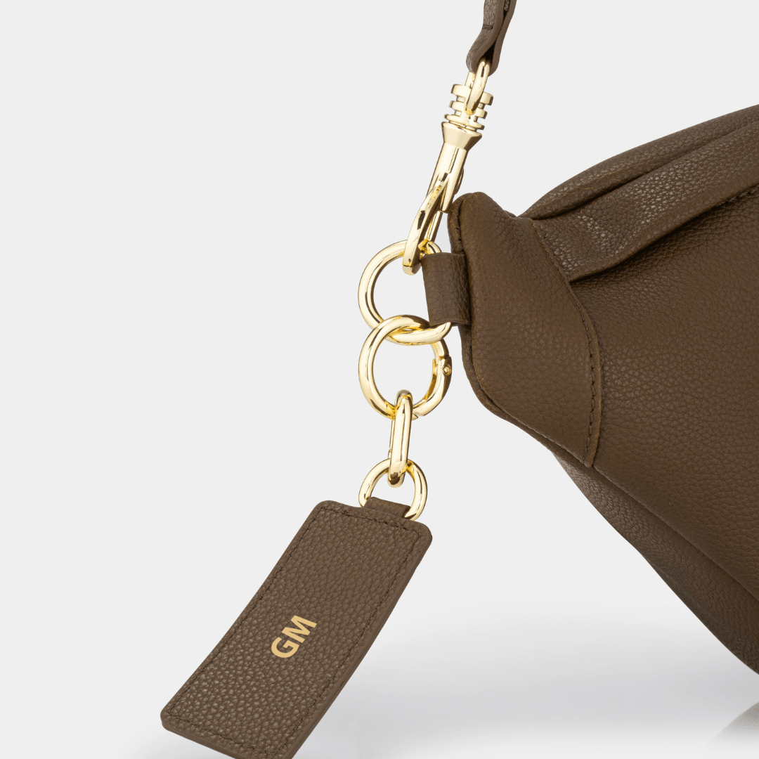 Hampstead Luxe Leather Sling Bag - Chocolate Brown - JLR London