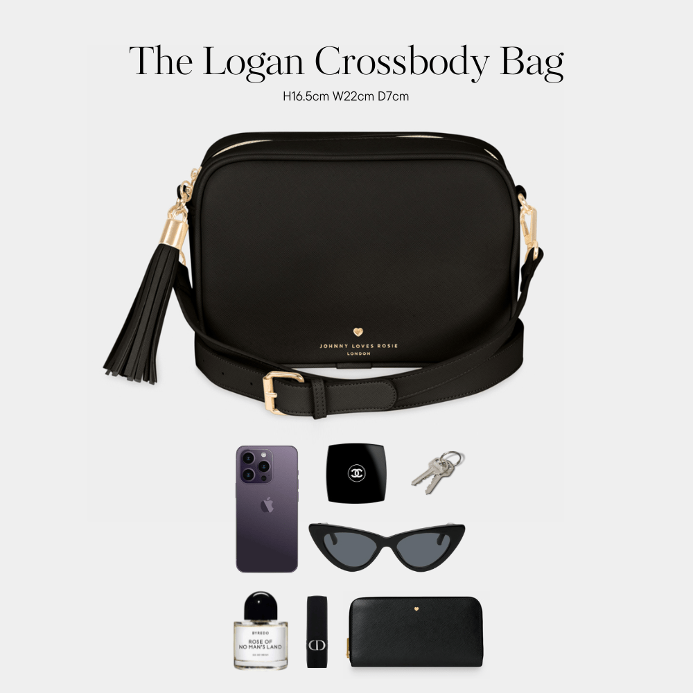 Navy Logan Crossbody Bag -Johnny Loves Rosie