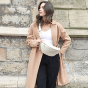 Hampstead Luxe Leather Sling Bag - Ecru - JLR London