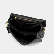 Kensington Luxe Leather Top Handle Bag - Black - JLR London