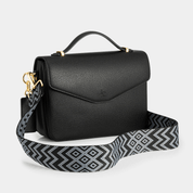 Kensington Luxe Leather Top Handle Bag - Black - JLR London