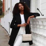 Soho City Luxe Leather Bag - Ecru - JLR London