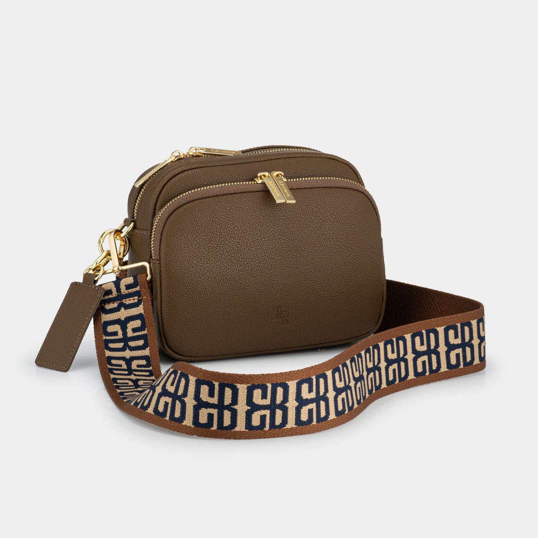 Chelsea Midi Crossbody Luxe Leather Bag - Chocolate Brown - JLR London