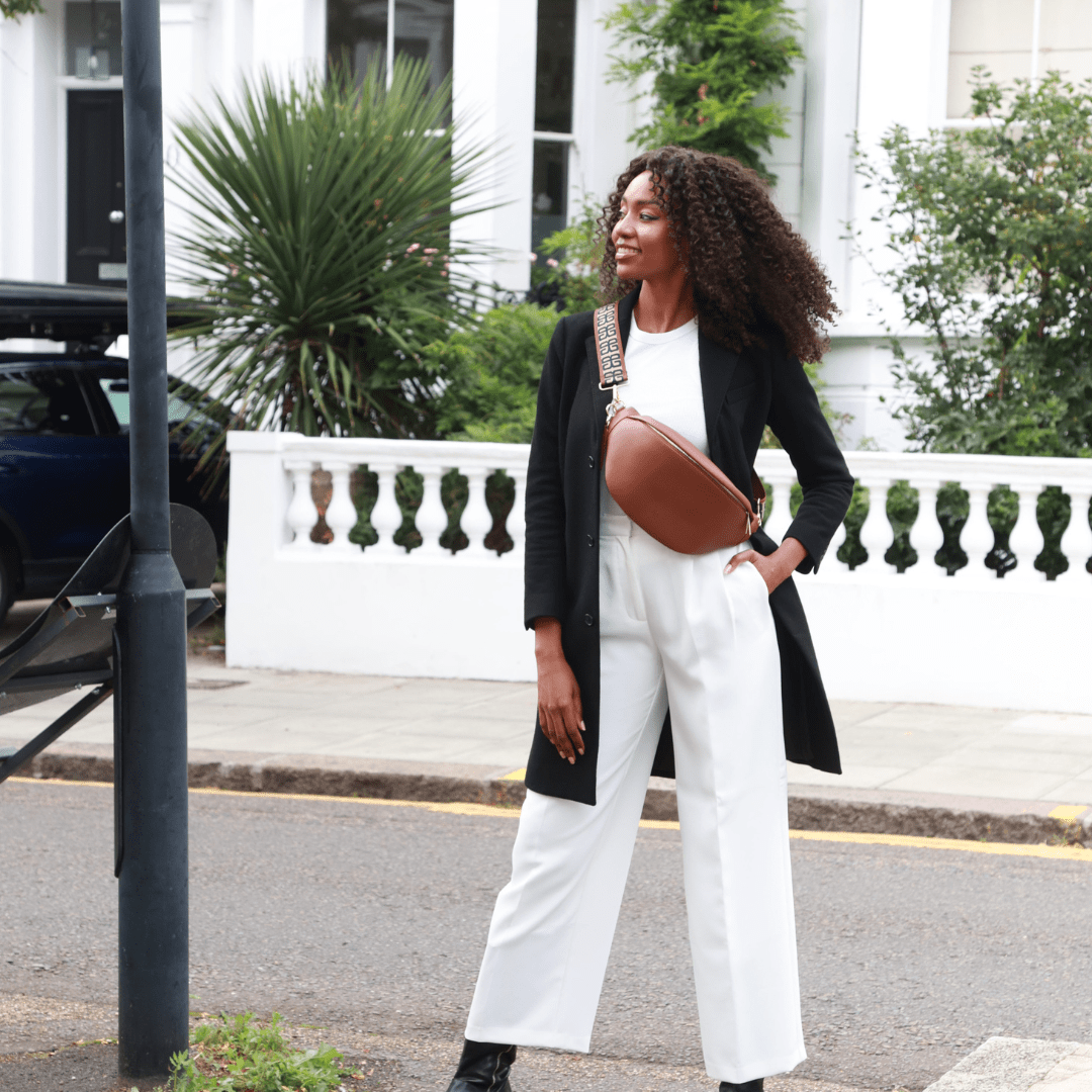Hampstead Luxe Leather Sling Bag - Tan - JLR London