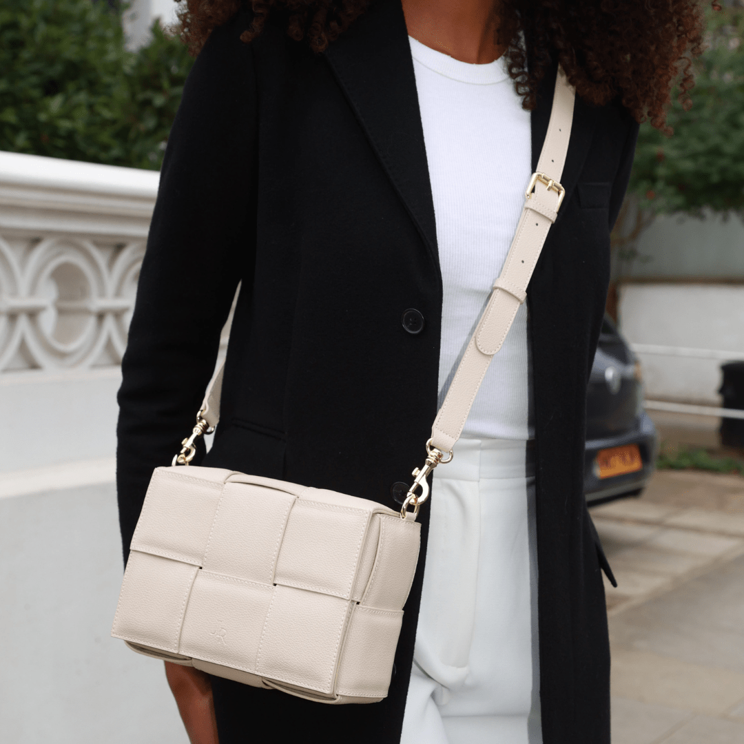 Soho City Luxe Leather Bag - Ecru - JLR London