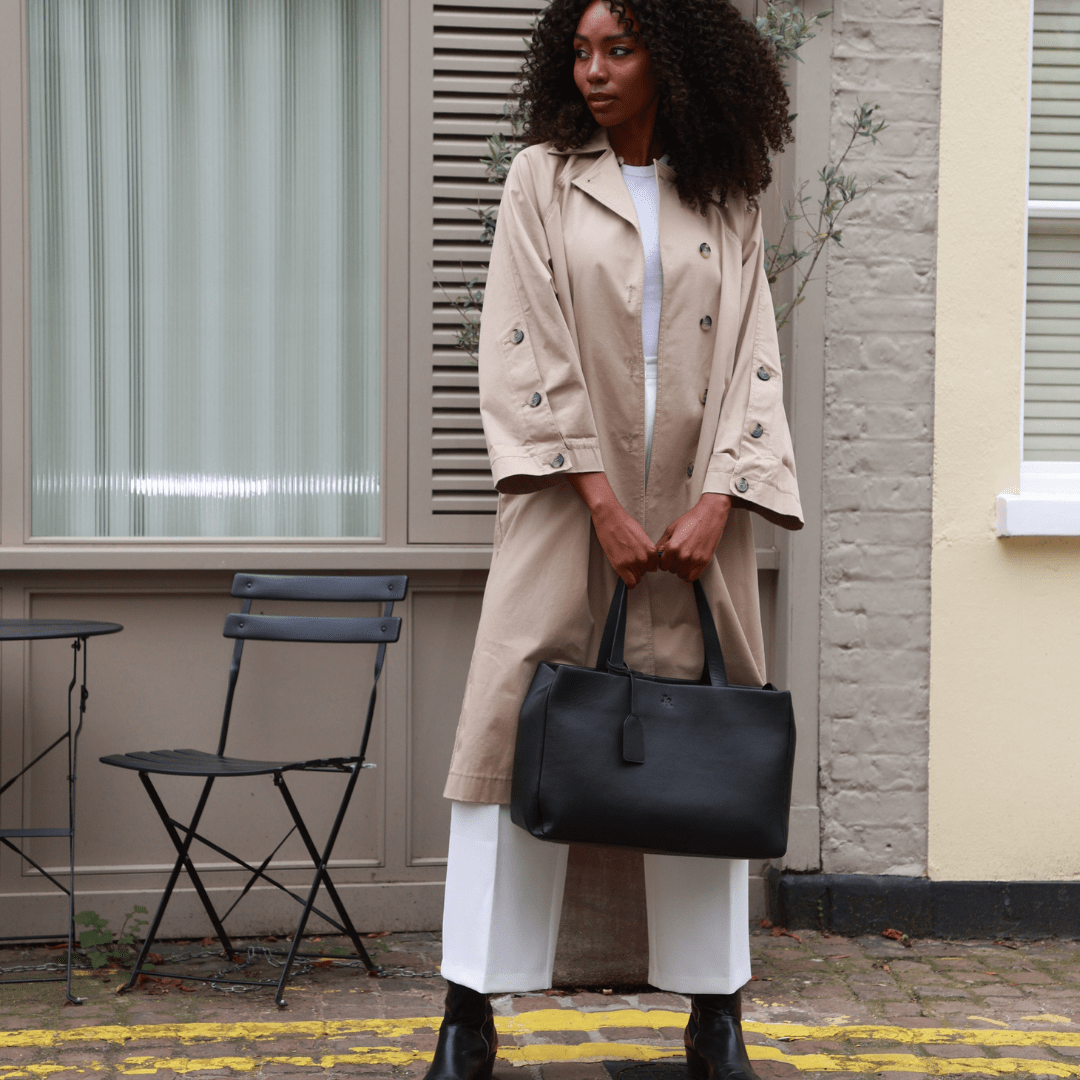 Stella large tote bag - Black