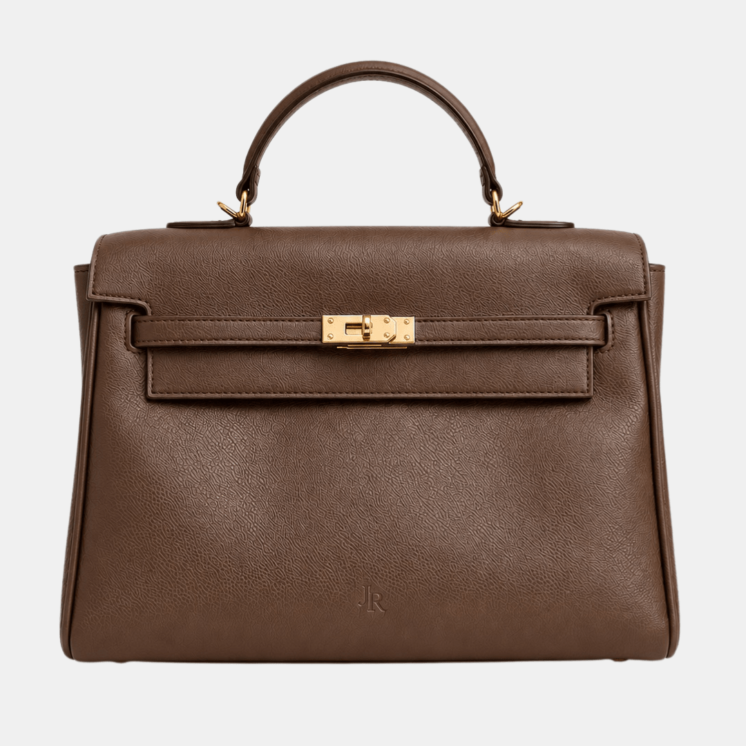 Eaton Top handle Work bag - Dark Brown - JLR London