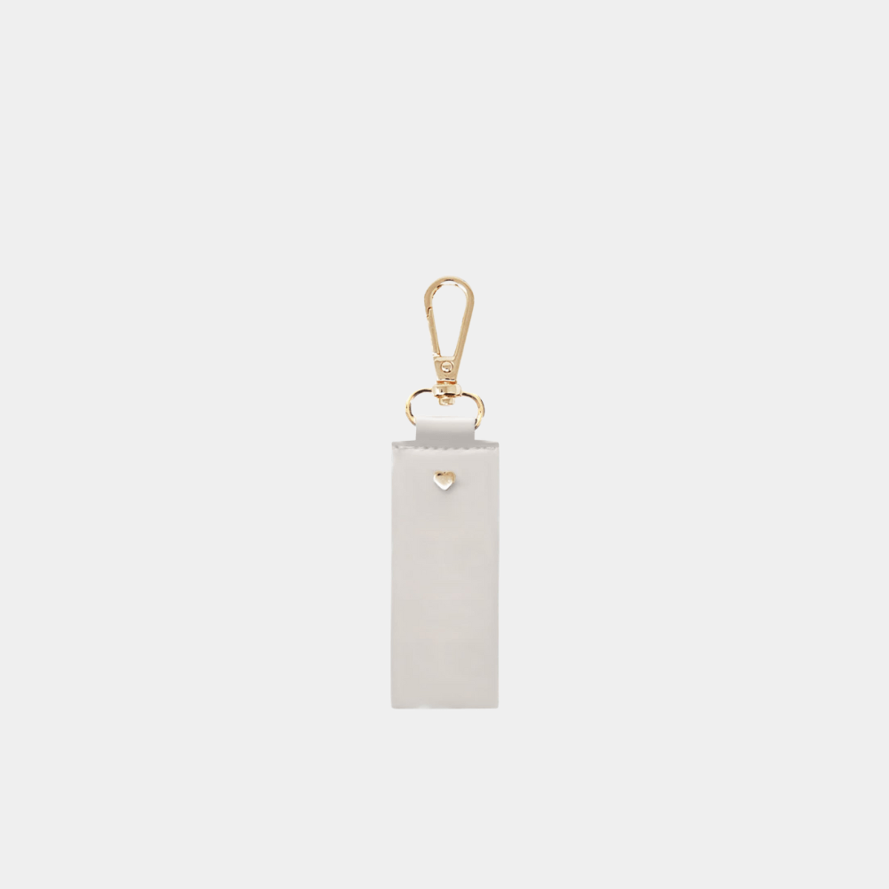 Grey Soft Archie Rectangle Keyring - Johnny Loves Rosie - JLR London