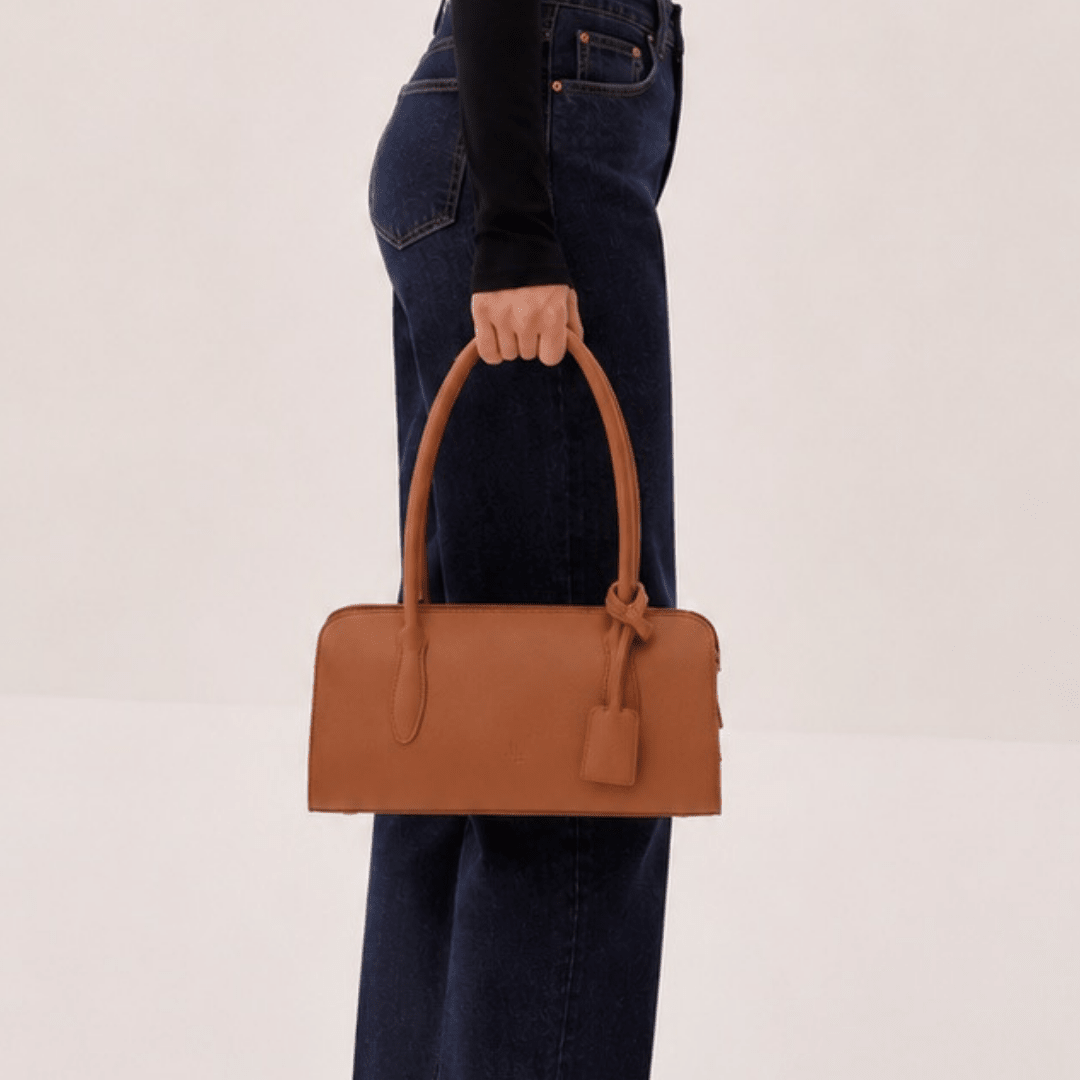The Hampshire East West bag Dark Tan - JLR London