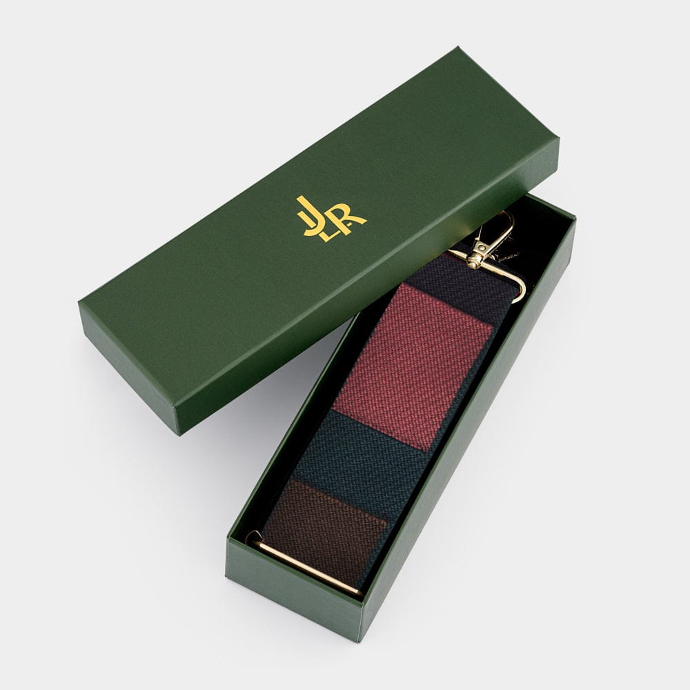Luxe Dark Green Block Bag Strap - JLR London