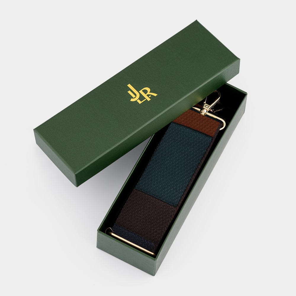 Luxe Dark Brown Block Bag Strap - JLR London