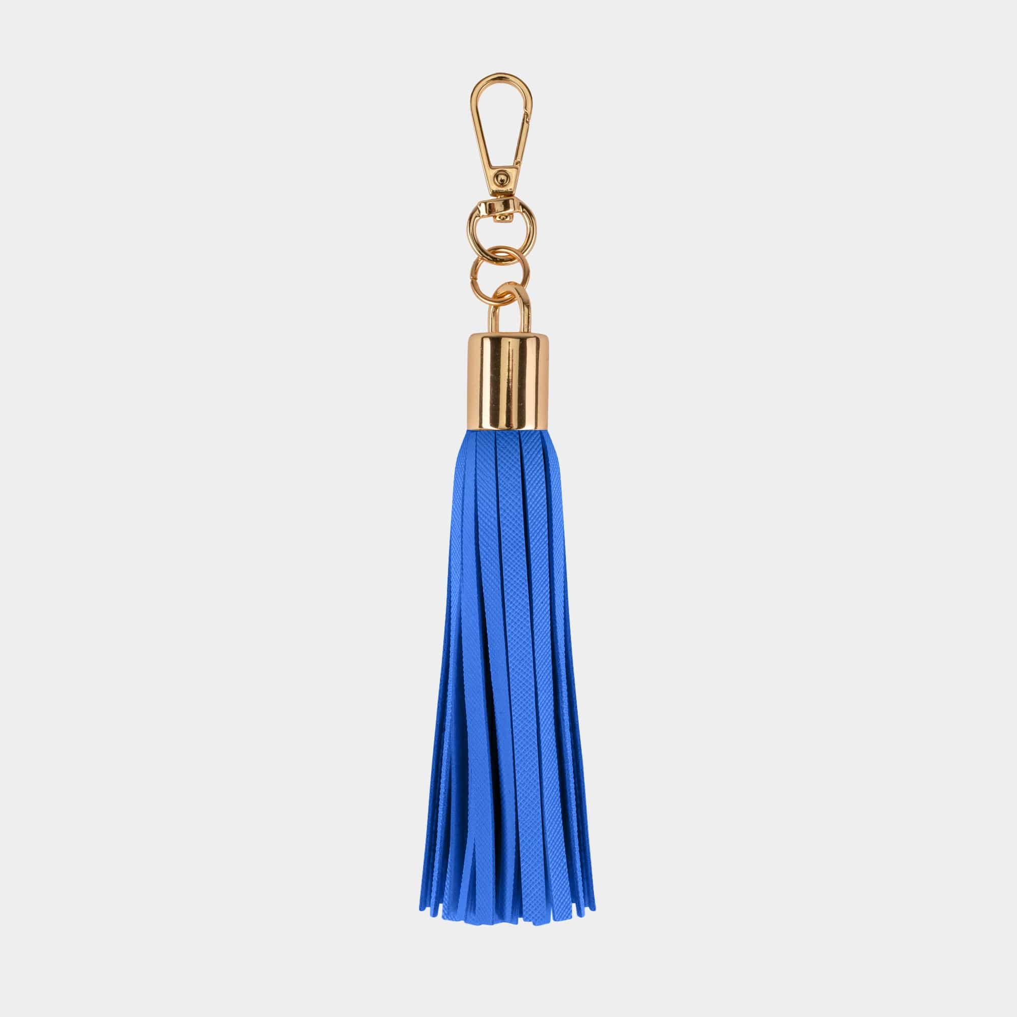 Luxe Blue Tassel Keyring - JLR London