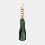 Luxe Emerald Tassel Keyring - JLR London