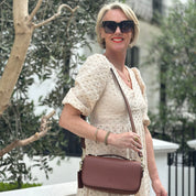 Cambridge Luxe Leather Top Handle Bag - Tan - JLR London
