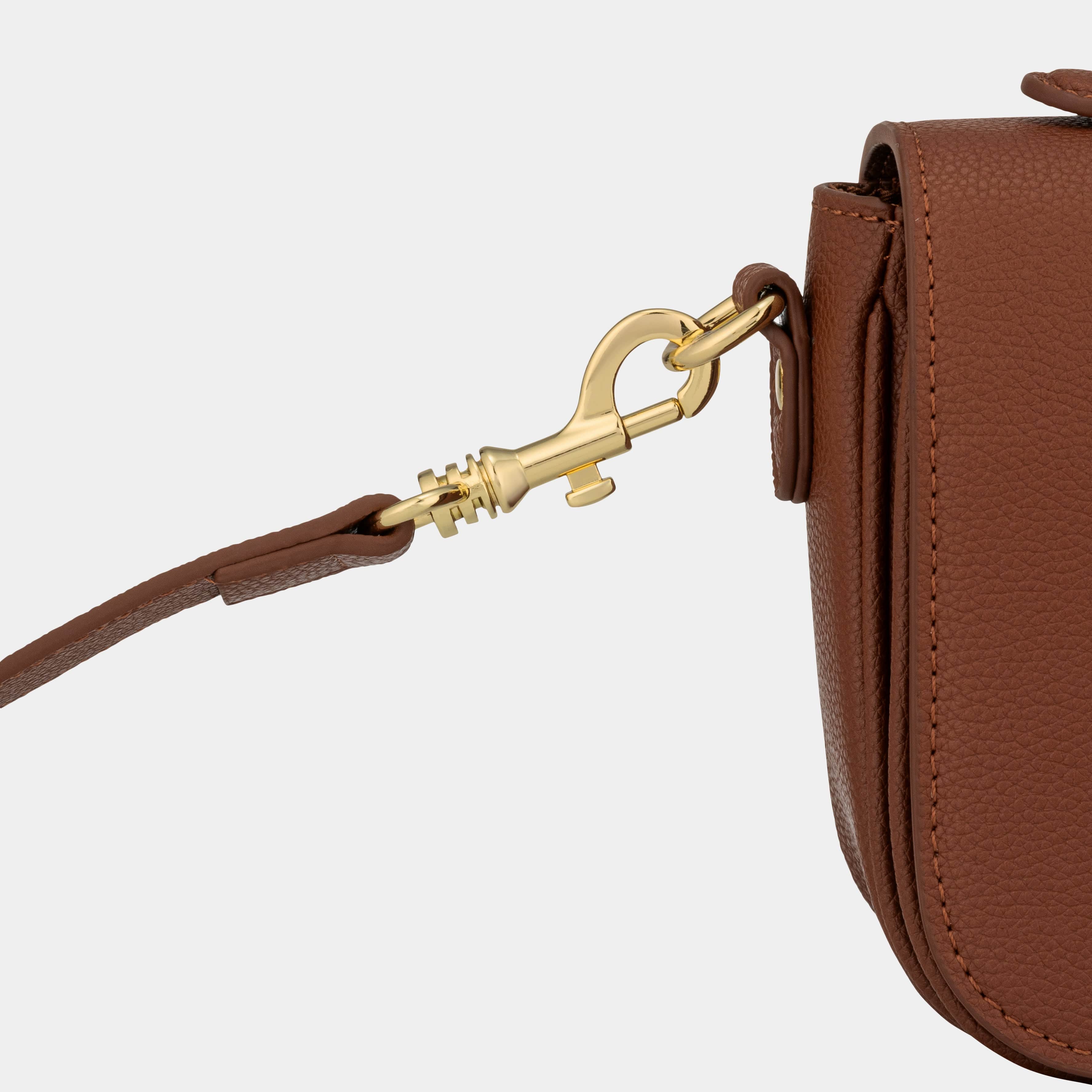 Cambridge luxe leather top handle bag - Tan
