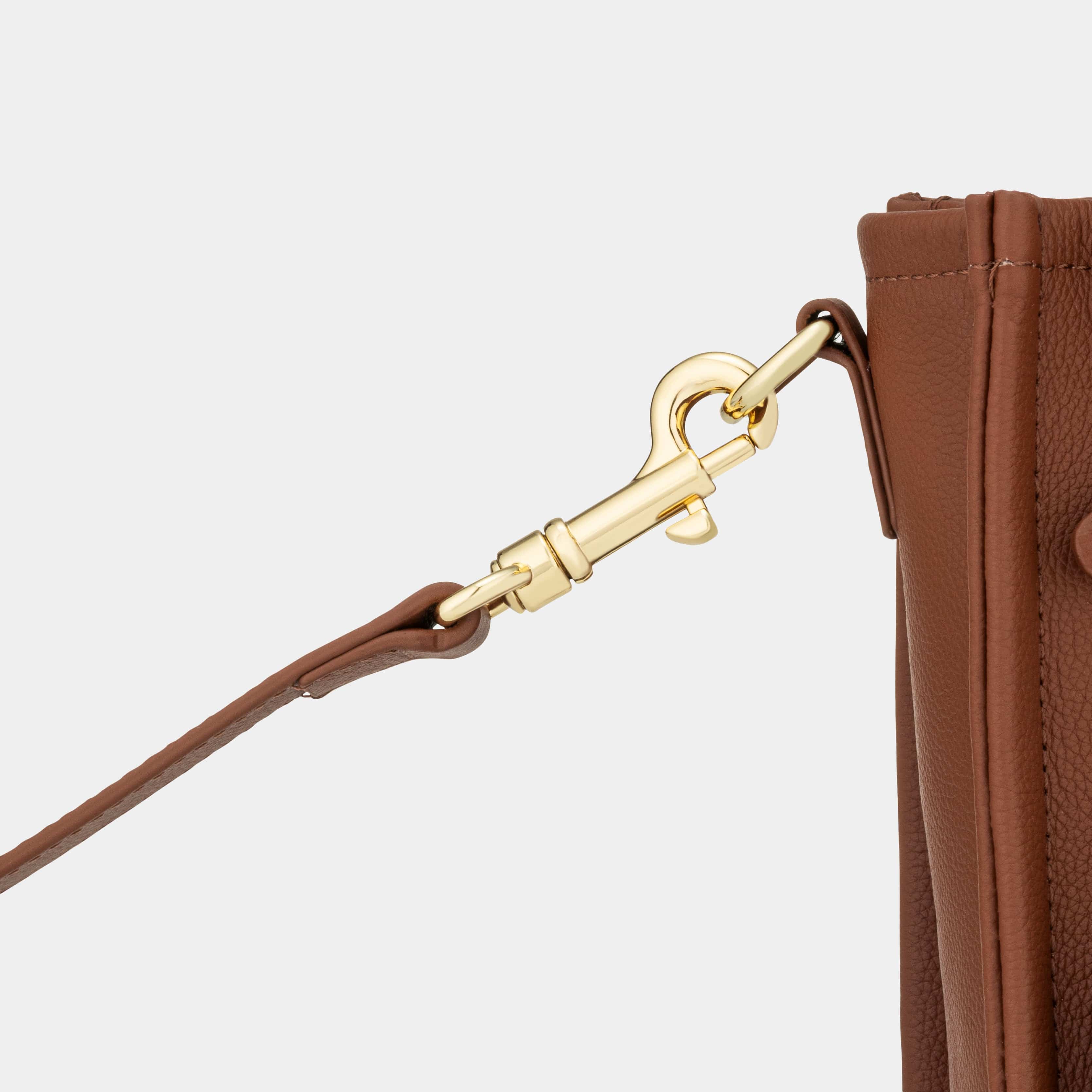 Maxi Taylor Luxe Leather Tote Bag - Tan - JLR London