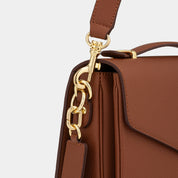 Kensington Luxe Leather Top Handle Bag - Tan - JLR London