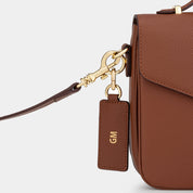 Kensington Luxe Leather Top Handle Bag - Tan - JLR London