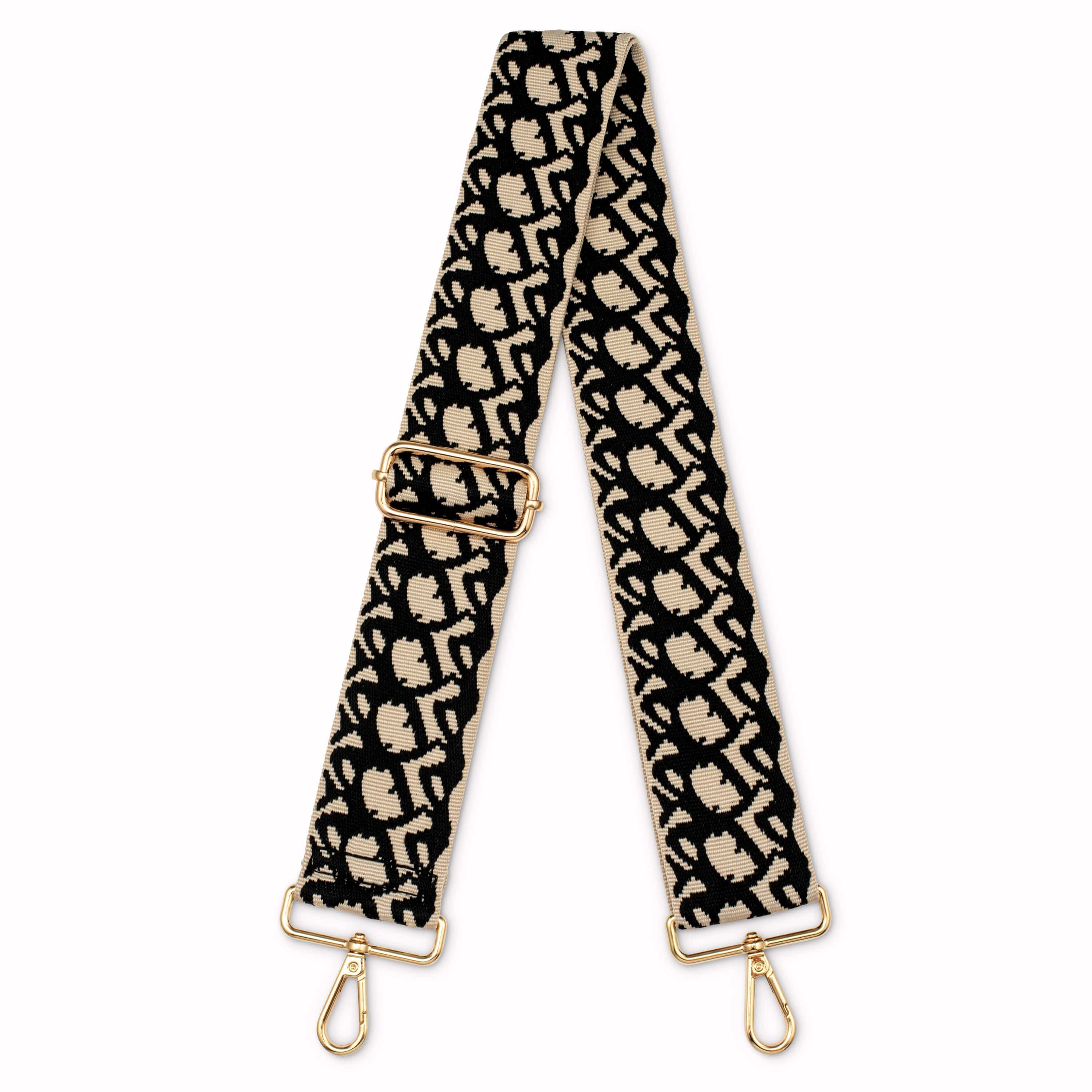 Flynn Black And Ecru Strap - JLR London