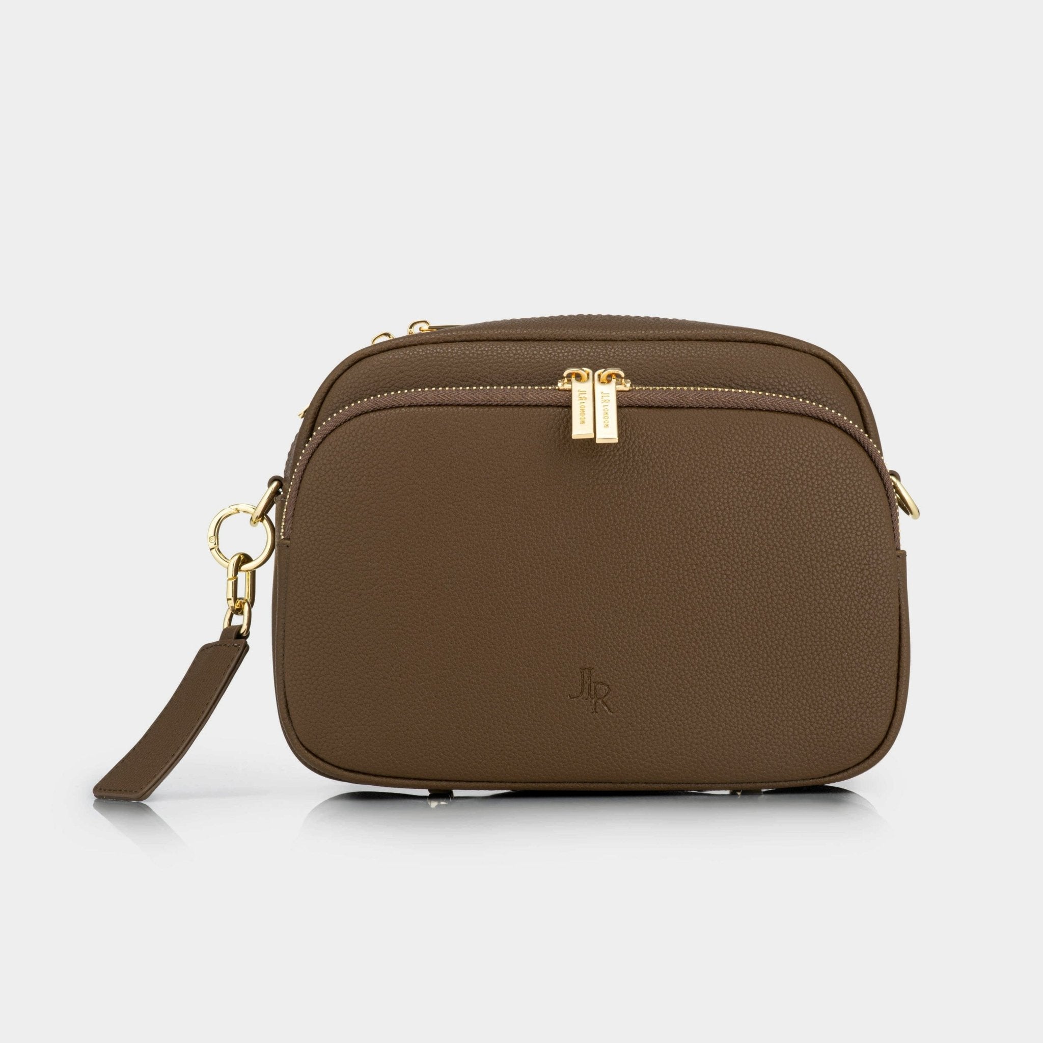 Chelsea Maxi Crossbody Luxe Leather Bag - Chocolate Brown - JLR London