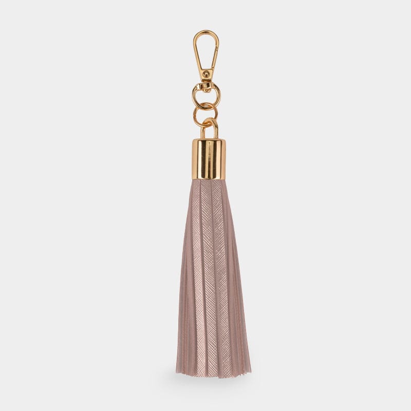 Luxe Rose Gold Tassel Keyring - JLR London