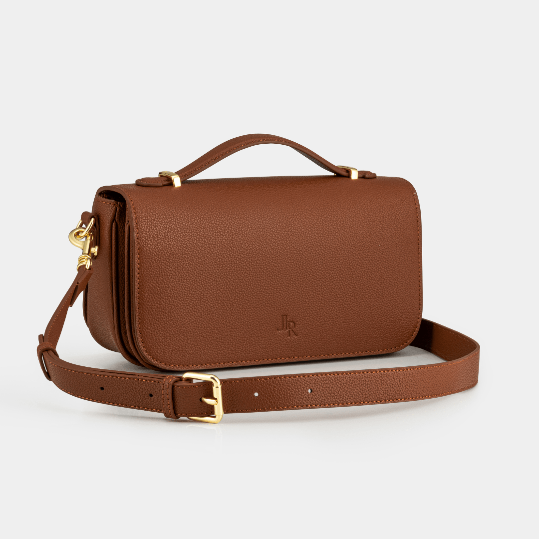 Cambridge luxe leather top handle bag - Tan