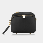 Chelsea Midi Crossbody Luxe Leather Bag - Black - JLR London