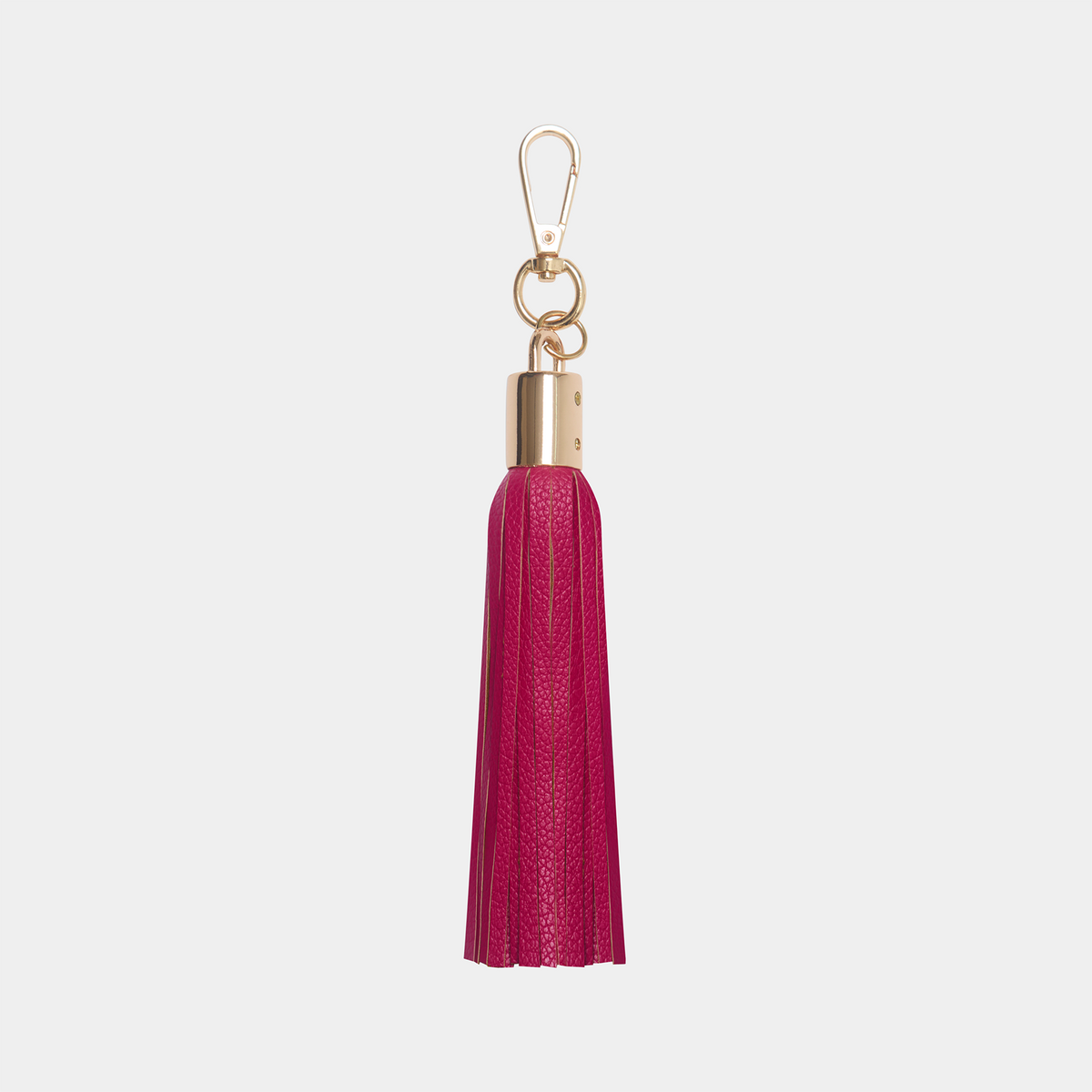Deep Pink Tassel Keyring
