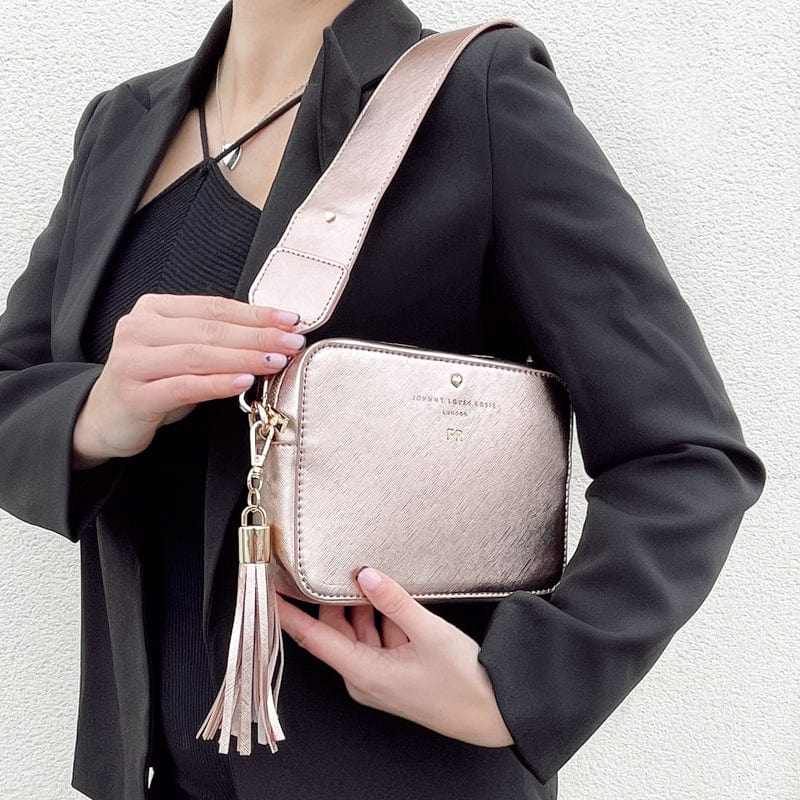 Luxe Rose Gold Tassel Keyring - JLR London