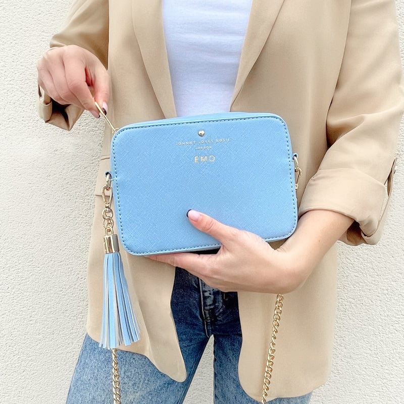 Luxe Powder Blue Tassel Keyring - JLR London