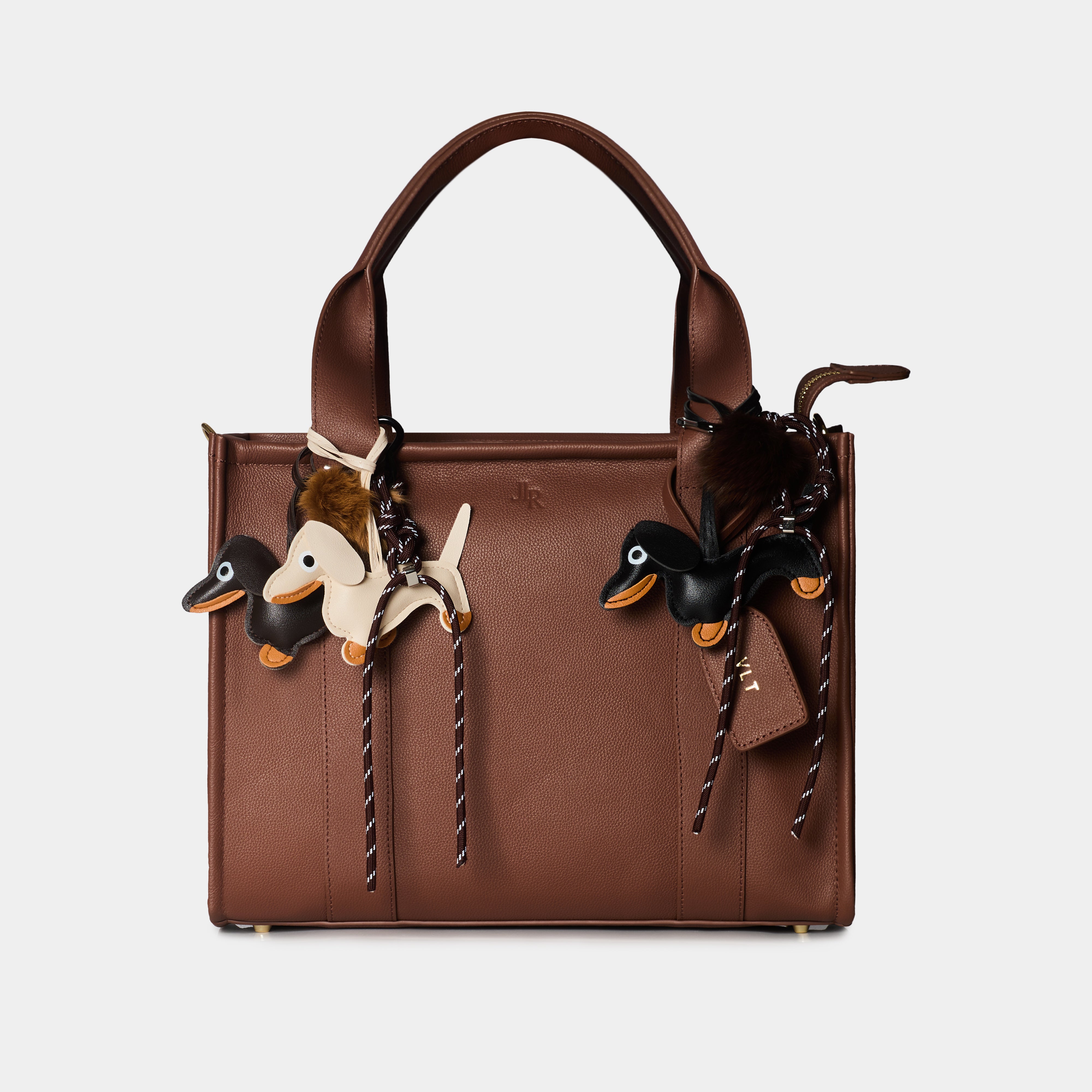 Dachshund Dog Charm – Cream & Tan