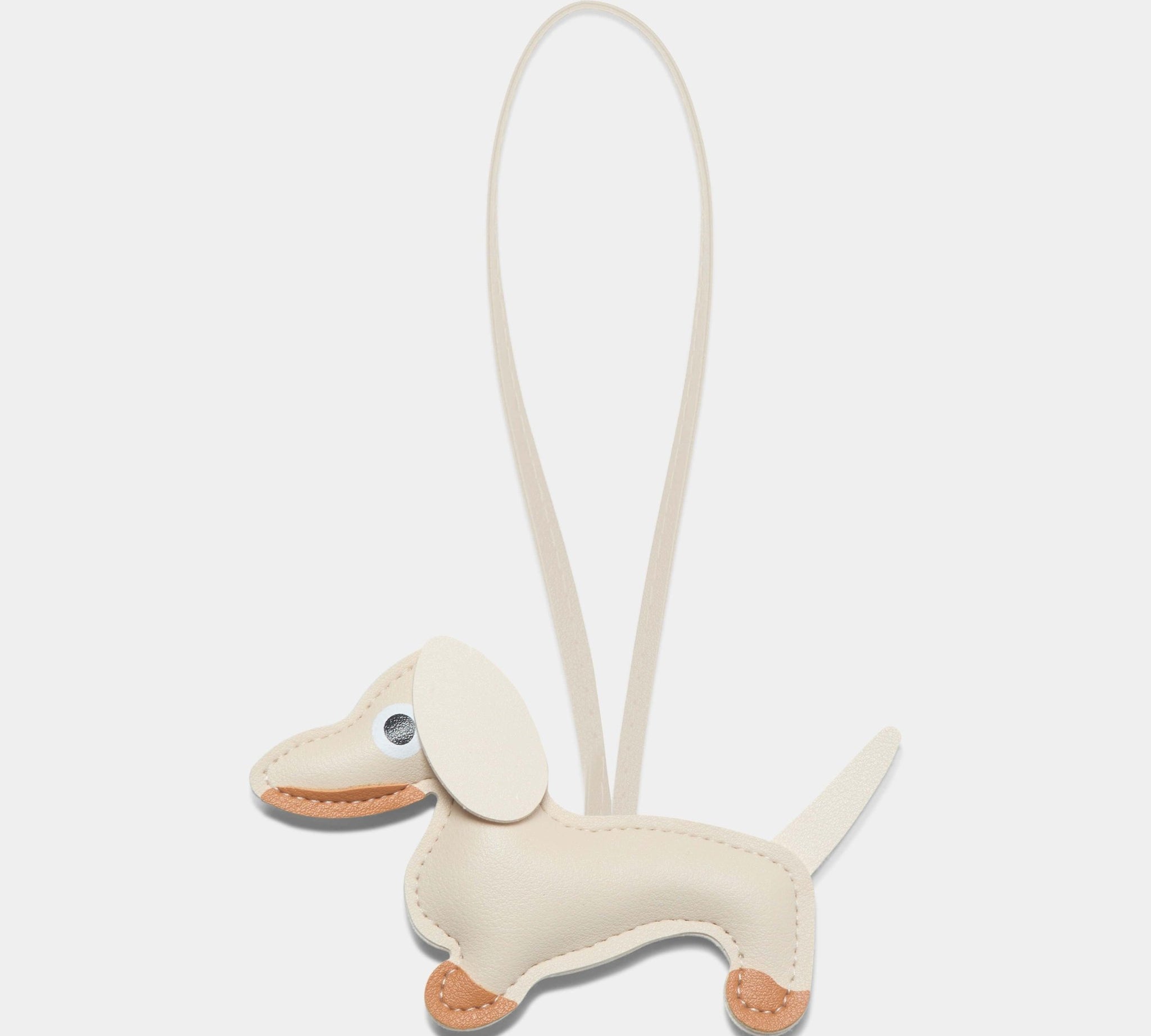Dachshund Dog Charm - Ecru - JLR London