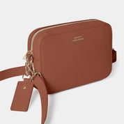 Carrie Crossbody bag Dark Tan - JLR London