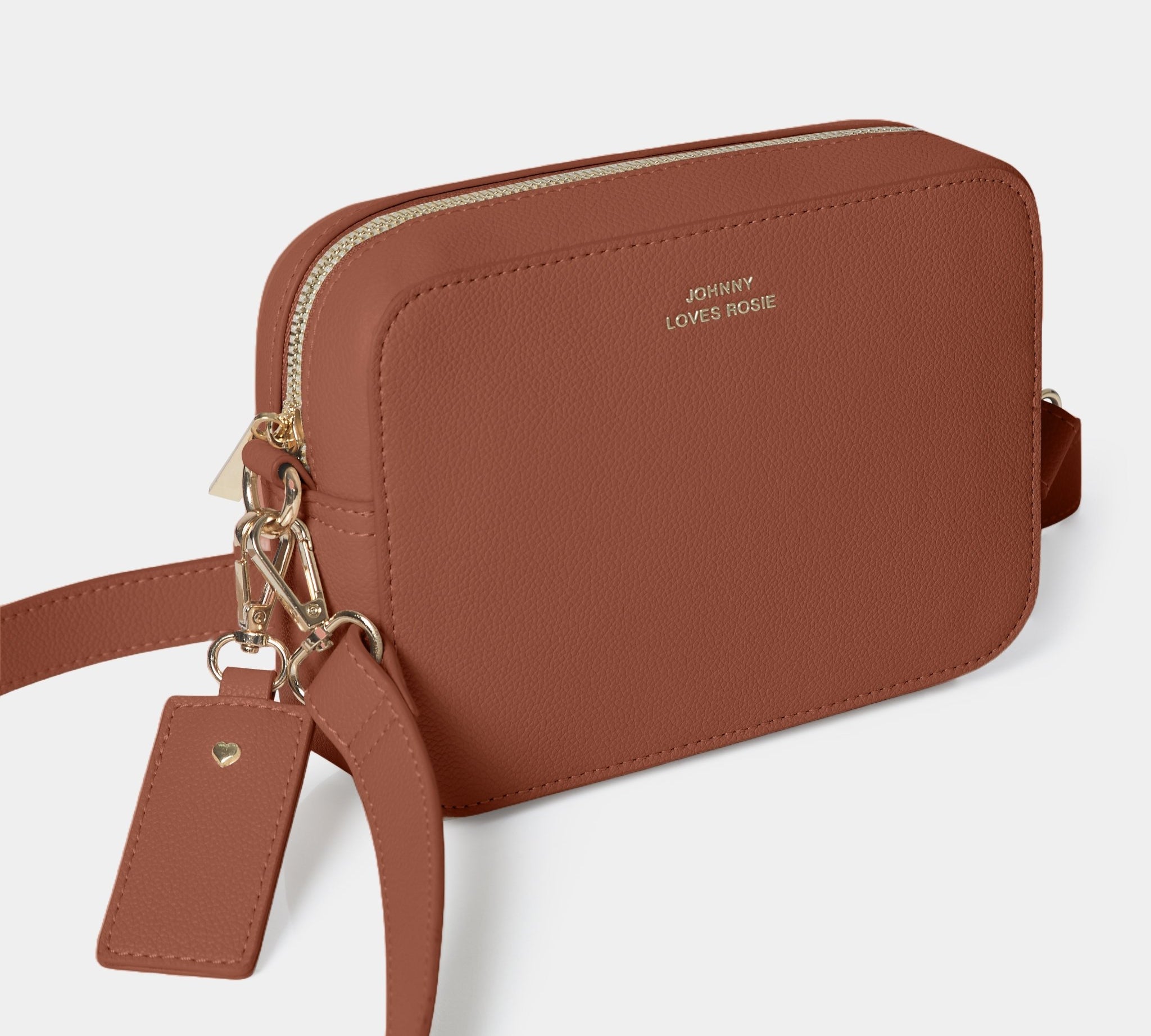 Carrie Crossbody bag Dark Tan - JLR London