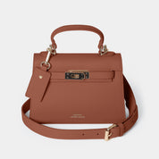 Willow Top Handle Tote Bag Dark Tan - JLR London