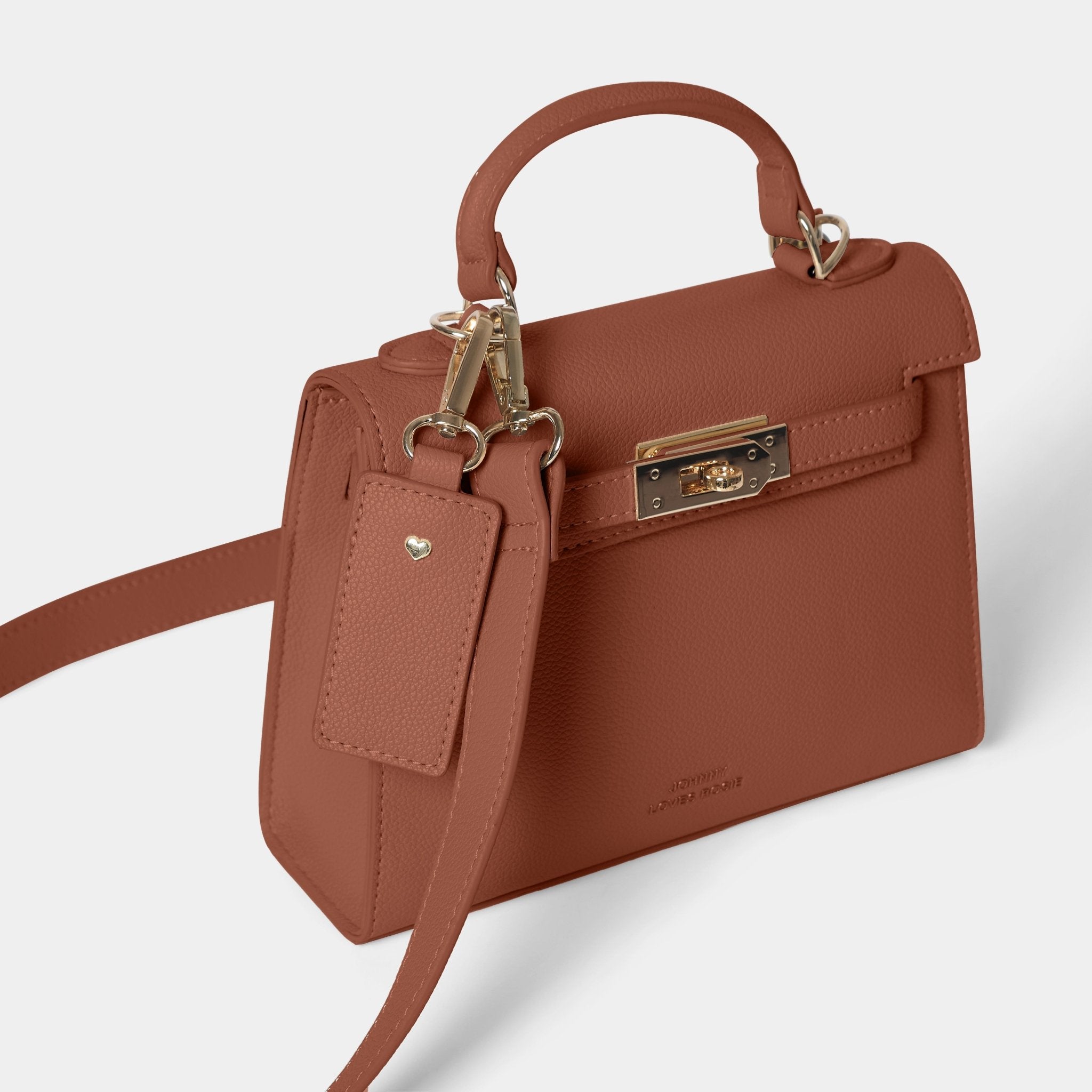 Willow Top Handle Tote Bag Dark Tan - JLR London