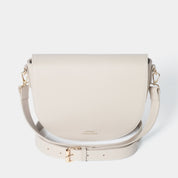 Sadie Half Moon Saddle Bag Taupe - Johnny Loves Rosie - JLR London