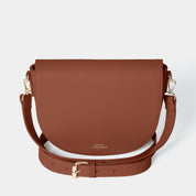 Sadie Half Moon Saddle Bag Dark Tan - Johnny Loves Rosie - JLR London
