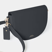 Sadie Half Moon Saddle Bag Black - Johnny Loves Rosie - JLR London