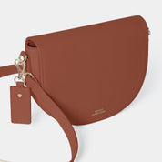 Sadie Half Moon Saddle Bag Dark Tan - Johnny Loves Rosie - JLR London