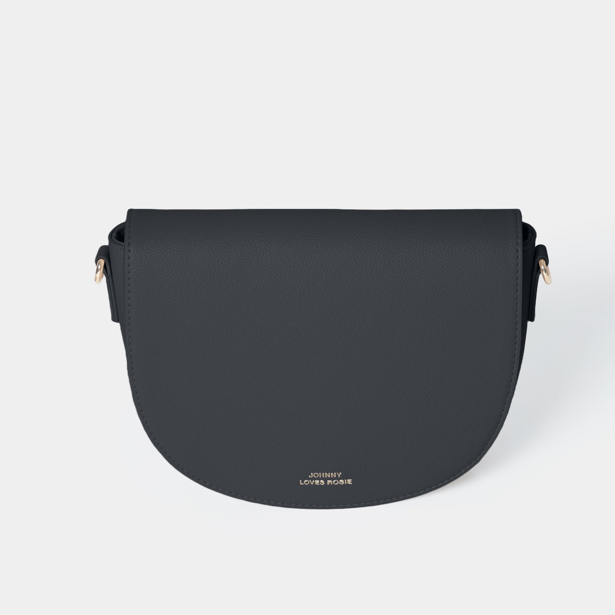 Sadie Half Moon Saddle Bag Black - Johnny Loves Rosie - JLR London