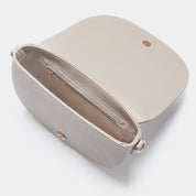 Sadie Half Moon Saddle Bag Taupe - Johnny Loves Rosie - JLR London