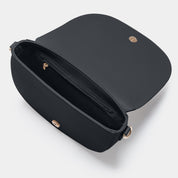 Sadie Half Moon Saddle Bag Black - Johnny Loves Rosie - JLR London