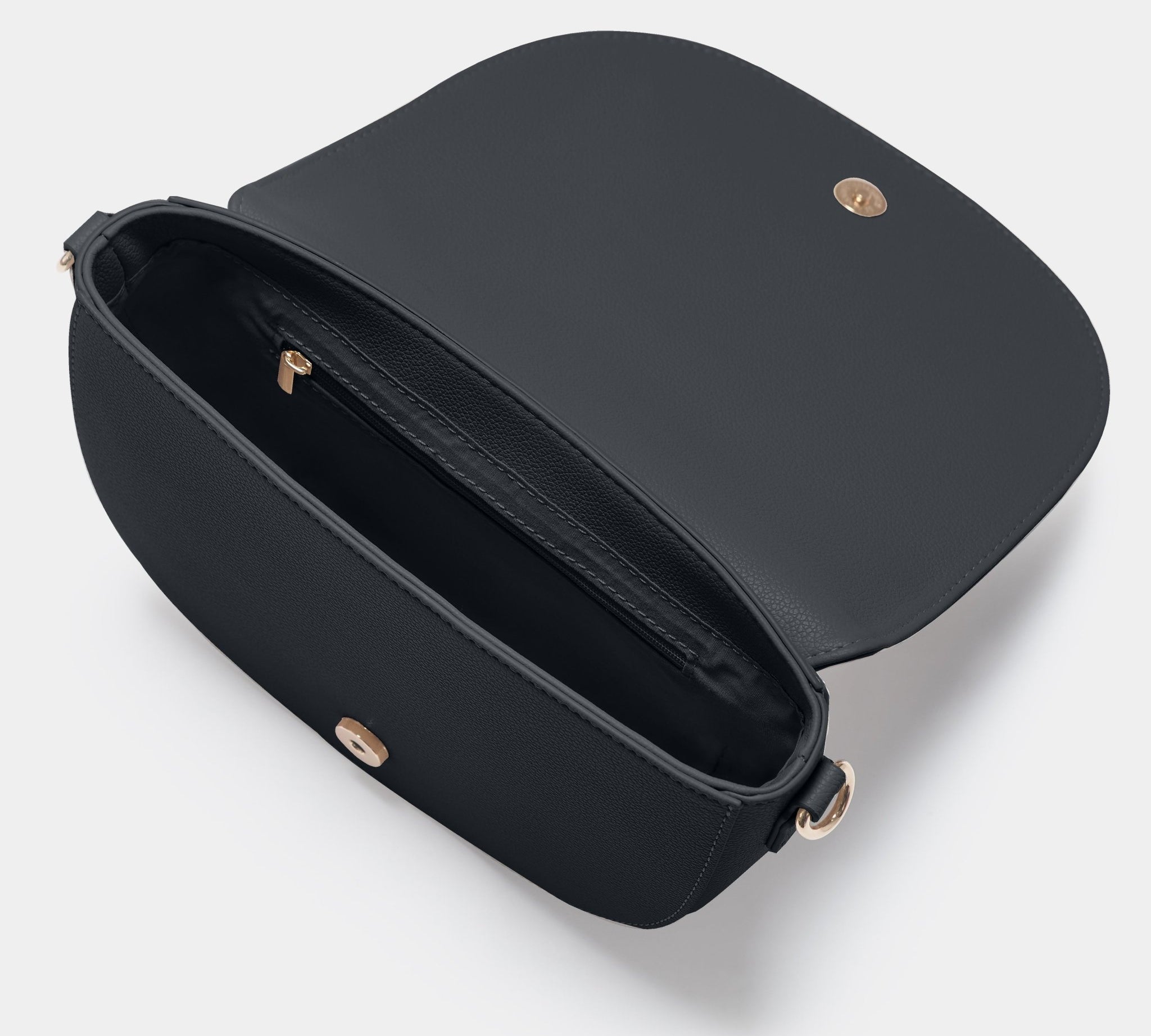 Sadie Half Moon Saddle Bag Black - Johnny Loves Rosie - JLR London