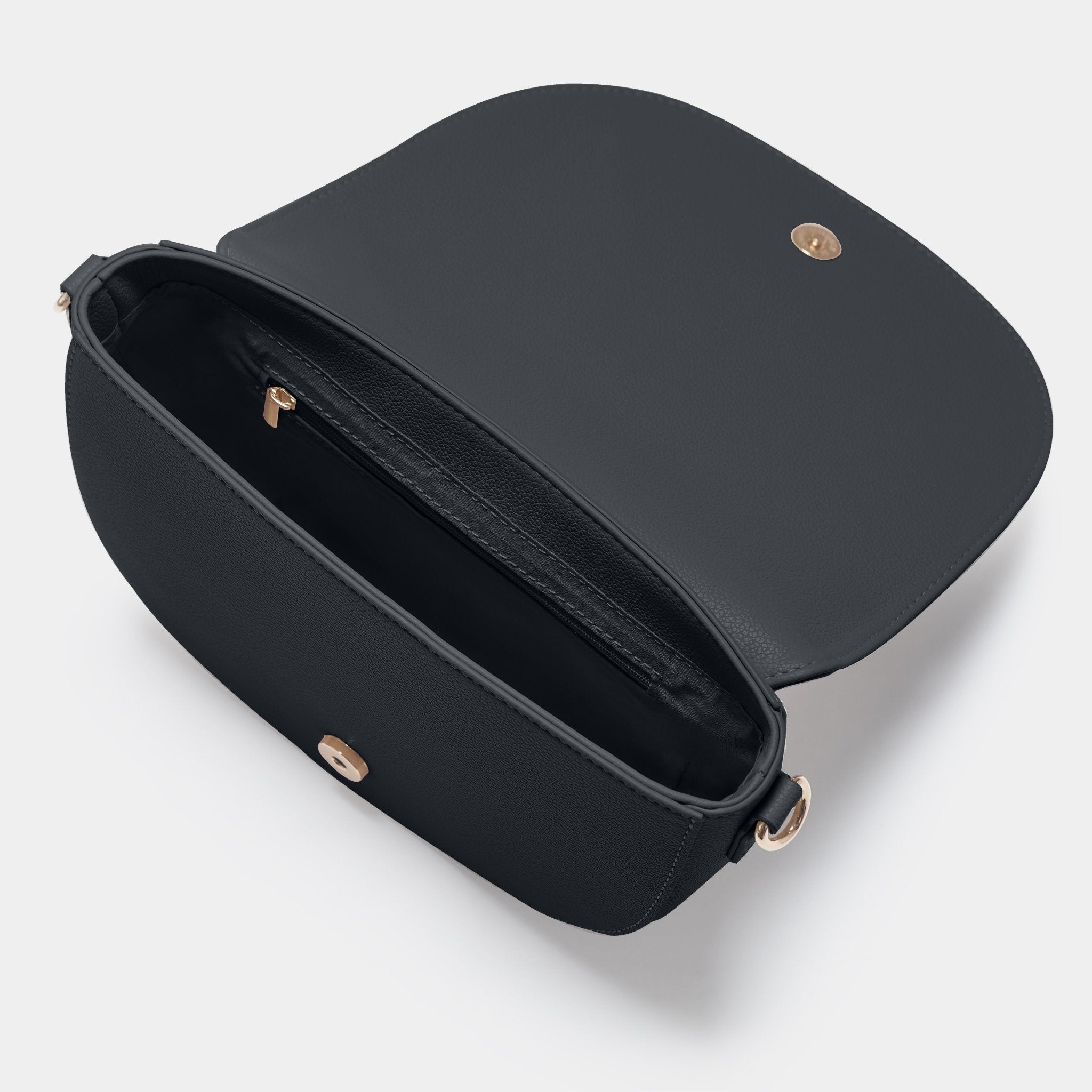 Sadie Half Moon Saddle Bag Black - Johnny Loves Rosie - JLR London